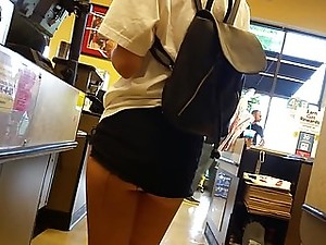 Candid asian cheeks at the store 1 of 2