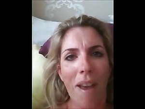 MILF talks dirty masturbates and cums